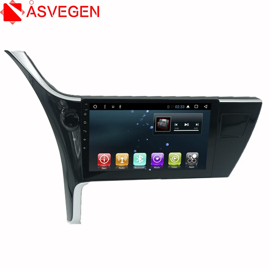 Автомобильный радиоприемник Avegen 10 1 дюйма 2 Din Android 7 четырехъядерный