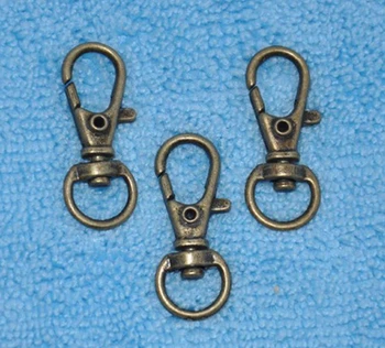 

Vintage Bronze Pattern Lobster Clasps Swivel Claw Hook Key Ring For Keys Cat DIY Bag Key Chain Gift Findings 100pcs P1362