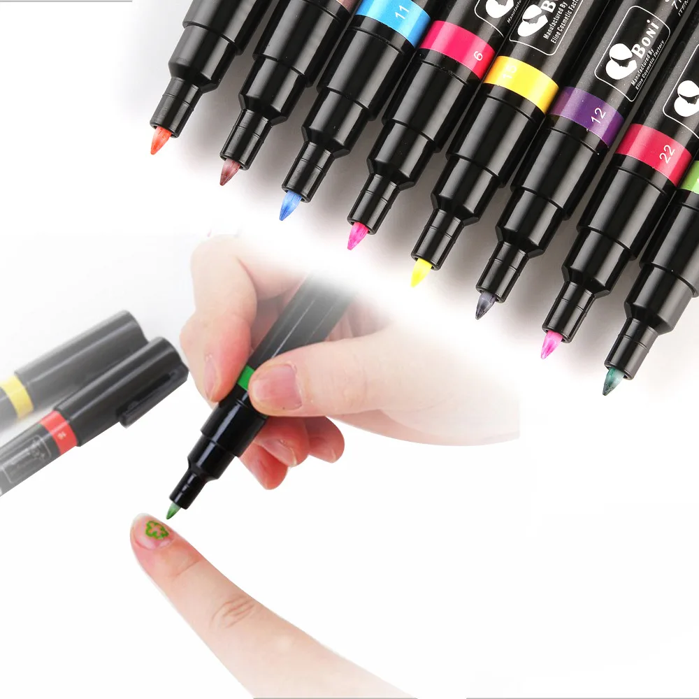 

24 Colors Nail Art Pen Painting Design Tool Drawing for UV Gel Polish Manicure
