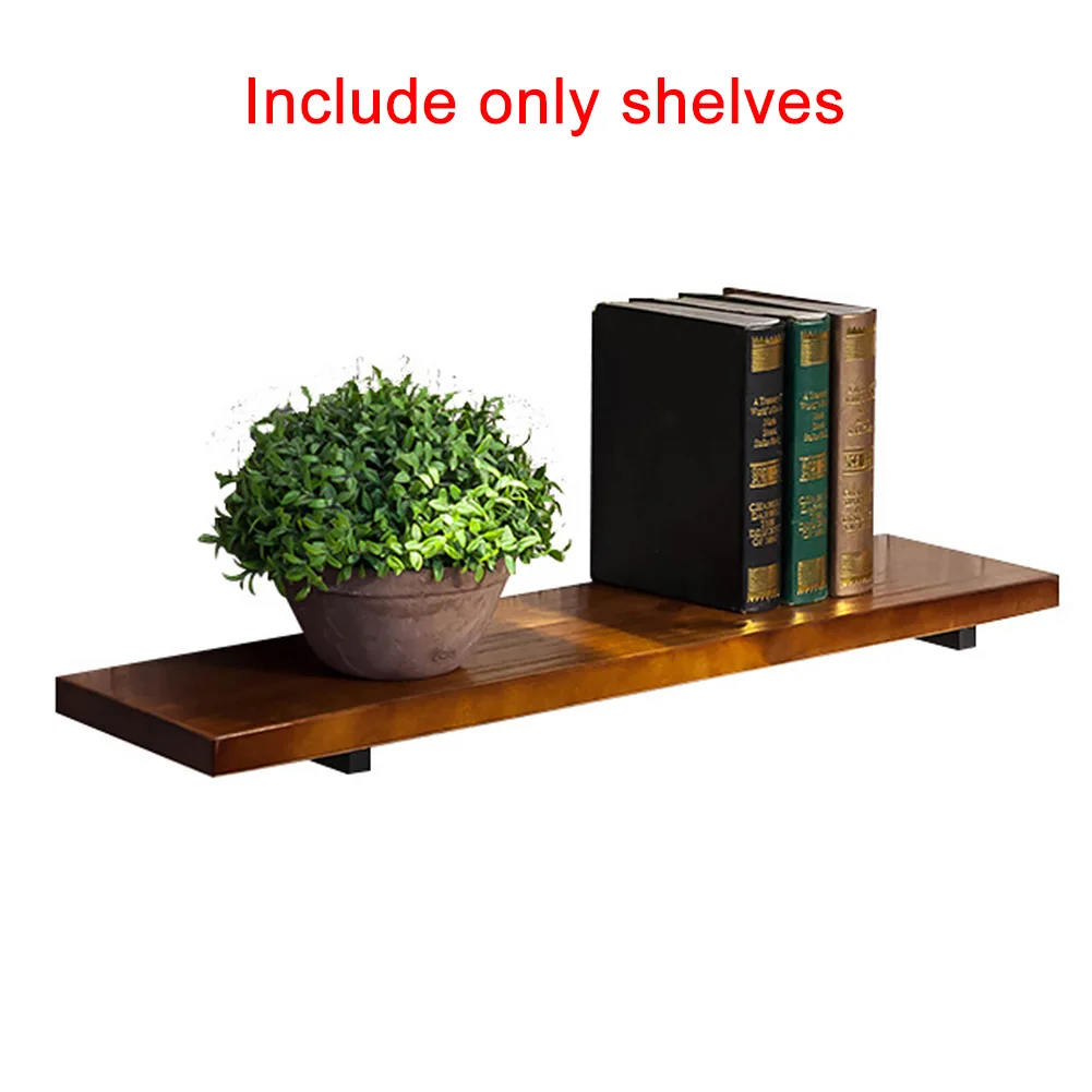 

Wall Shelf Organization Kitchen Space Saving Holder Home Display Floating Decorative Ornament Storage Rack Bookcase Wood Board