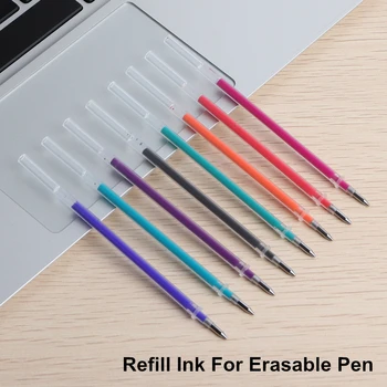 

16PCS/LOT Gel Pen Refill Plastic Erasable Pens Refill Temperature Control Erase Refill Student Writing 0.5 Erasable Gel Ink Pen