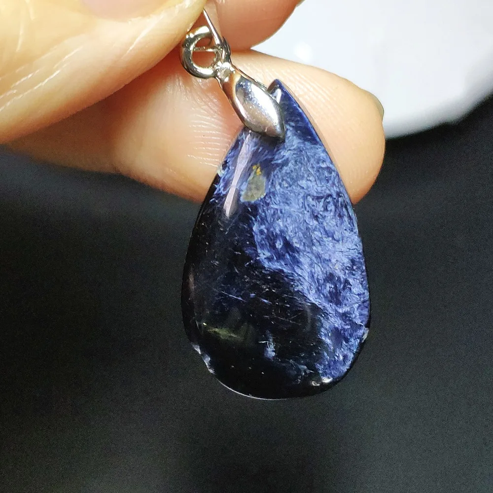 

Genuine Natural Blue Yellow Pietersite Pendant Woman Man 32x16x6mm Chatoyant Beads Namibia Reiki Drop Shipping Fashion AAAAA