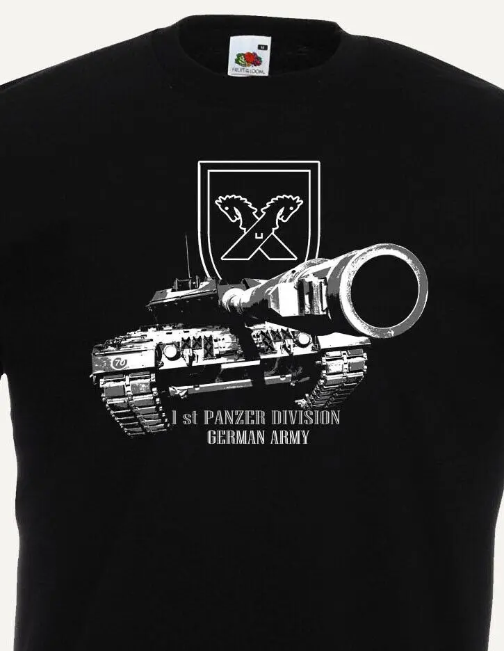 Немецкая армия 1St Panzer дивизион немецкий Леопард Bundeswehr Танк брендовая одежда лето