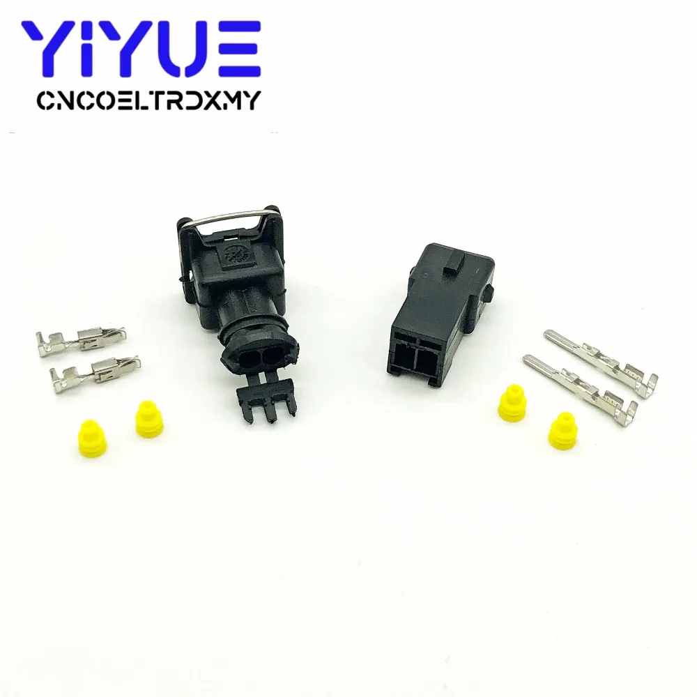 2 Pin way EV1 Fuel Injector Plug Car Waterproof Tyco Electrical Wire Connector kits 282762-1 282762-7