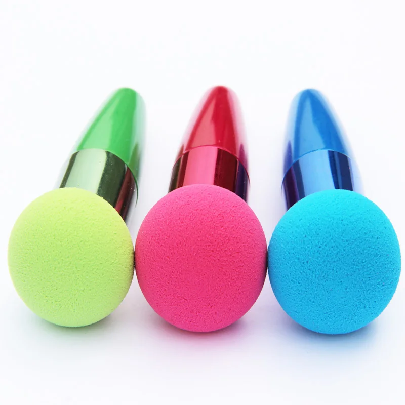 

MOONBIFFY Women Cosmetic Liquid Cream Foundation Concealer Sponge Lollipop Makeup Brushes Foot Massager