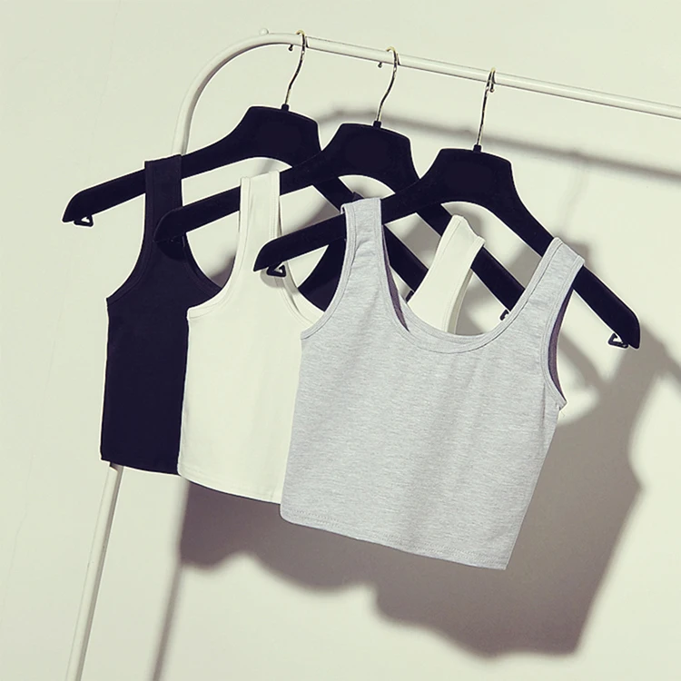 

Sexy Womens Scoop Neck Crop Belly Top Vest Sleeveless Midriff Shirt Blouse Tank Top Short Crop Tops
