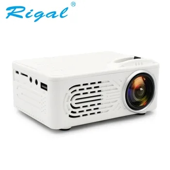 Rigla RD814 Mini Battery Projector LCD LED Portable Projector RD-814 Home Theatre Cinema LED USB Kids Child Video Media Player