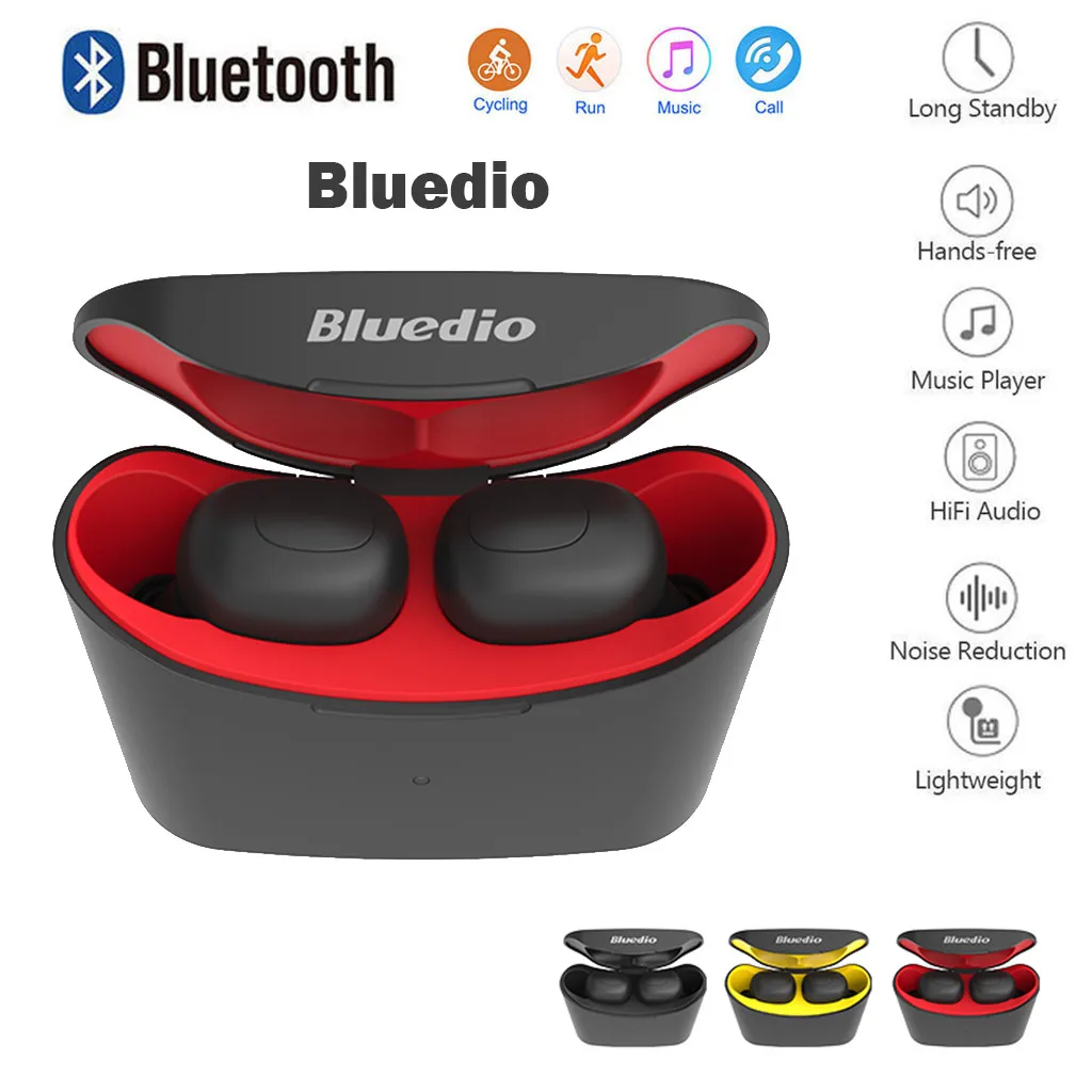 VOBERRY Bluedio T-elf Мини Bluetooth спортивная Гарнитура наушники Bluetooth 3D стерео беспроводные наушники с зарядным устройством 118A