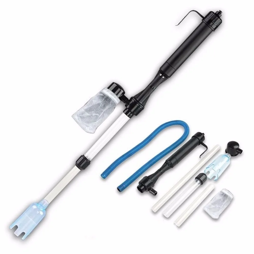 

Vacuum Fish Siphon Tank Water Filter Cleaner Aquarium Battery Syphon Operated Filter Pump Gravel Battery Fish Tank Cleaning Tool