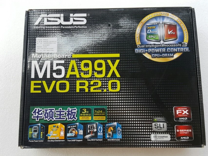 

M5A99X EVO 990X AM3 + motherboard supports FX8350 (99%new) in original box