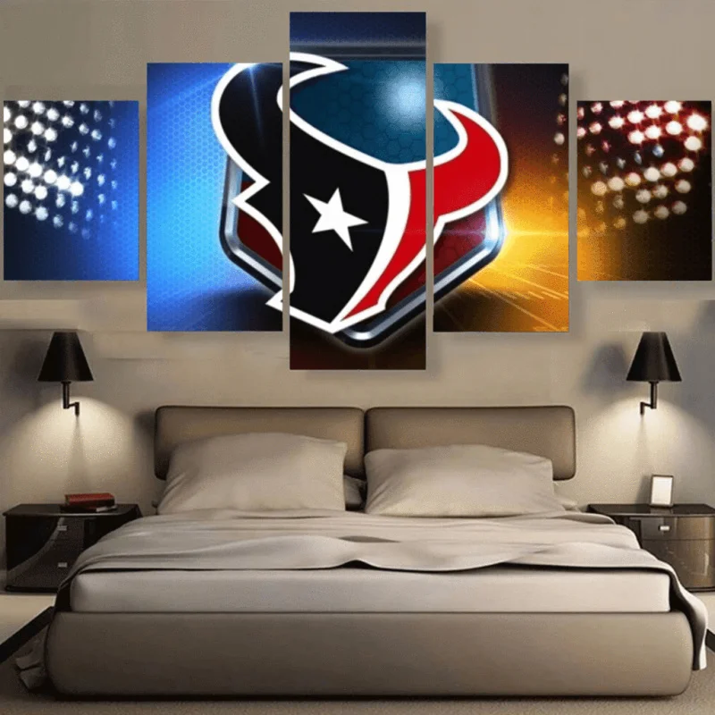 Online Get Texans Pictures Aliexpress Alibaba Group 5 Pieces Set Houston Texans Wall Art Picture Moder