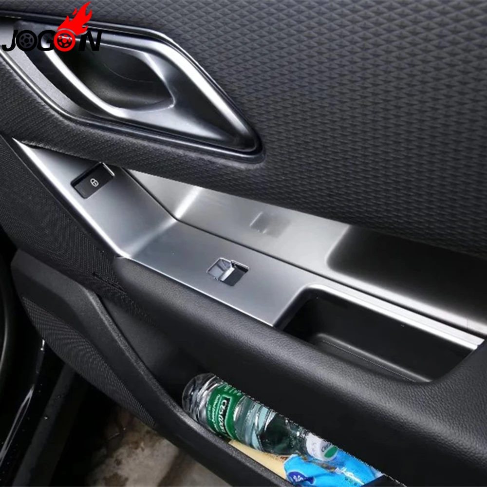 

LHD For Land Rover LR Range Rover Velar 2018 Car Styling Interior Door Armrest Window Lift Control Button Cover Trim Chrome