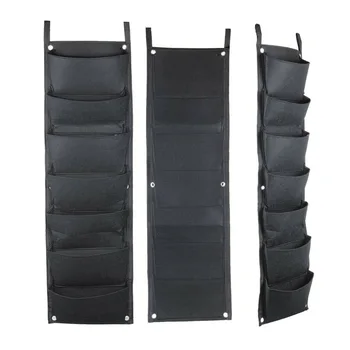

7 Pocket Planter Wall Vertical Hanging Garden Plant Storage Yard Home Decor 66CY