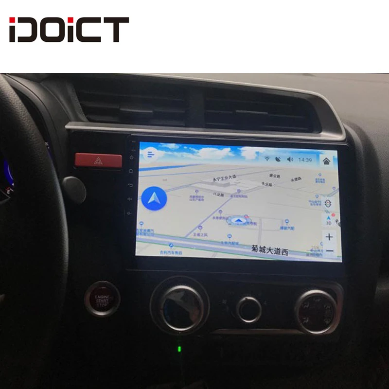 Perfect IDOICT Android 8.1 Car DVD Player GPS Navigation Multimedia For Honda Fit Jazz Radio 2014 2015 2016 2017  car stereo 4