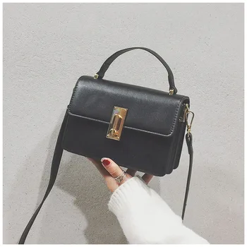 

Candy Color Small Square Bag For Women 2019 New High Quality PU Leather Ladies Designer Handbags Female Shoulder Messenger Bags