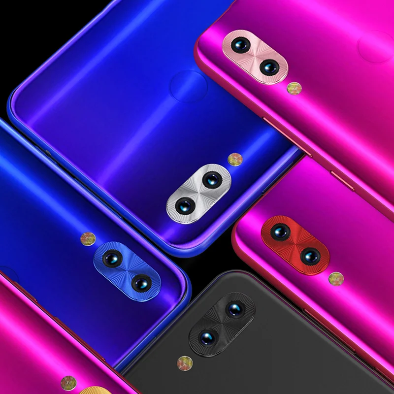

OriWood For Xiaomi Redmi 7 Note 7 Note 7pro Back Camera Metal Aluminum Full Coverage Ring Case Protector Lens Circle Ring Guard