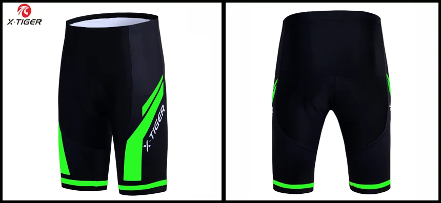 X-tiger short de ciclismo acolchoado coolmax 5d,