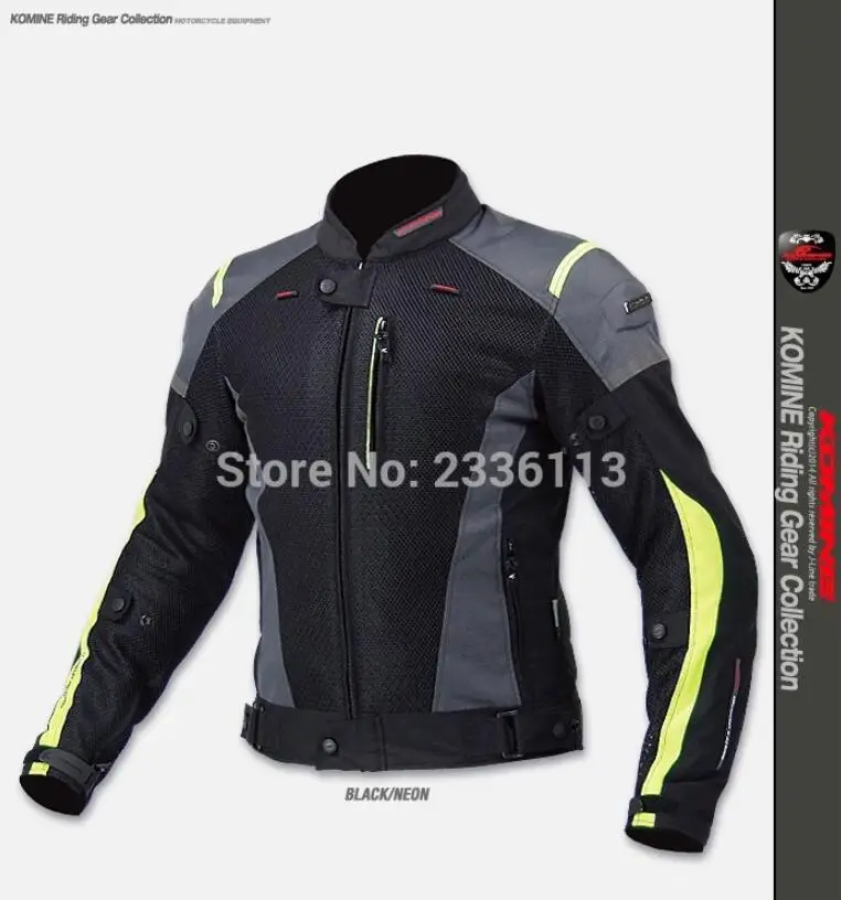 New free shipping KOMINE JK-069 high quality mesh fabric sportswear motorcycle supporting protective clothing 20 - Color: 3