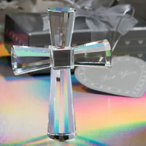 

80PCS Choice Crystal Cross Furnishings New Baby Christening Baptism Keepsake First Communion Party Gift Baby Shower Favors