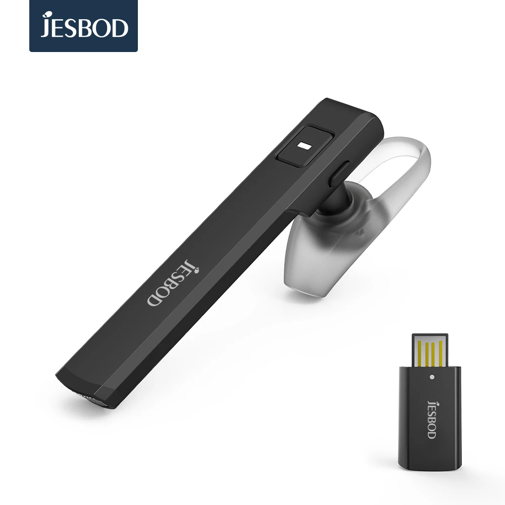 Jesbod Беспроводной Bluetooth наушники с микрофоном 4.1 Бизнес гарнитура 120 мАч зарядки