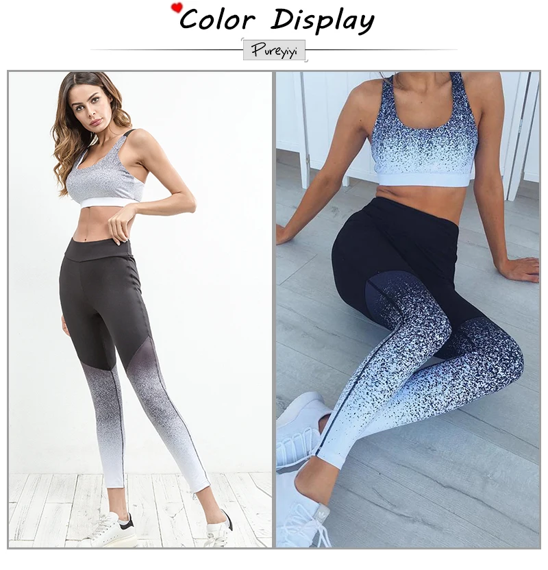 2PCS Graffiti 3D Printed Women's Sport Wear Vest Tank Top and Long Leggings Outfit Yoga Set Black White Fitness Tracksuits (2)