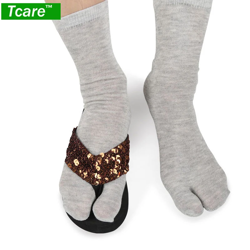

1 Pair Short Cotton Two Fingers Protector Socks Breathable Prevent Beriberi Two Toe Protector Socks for women men Dress Socks