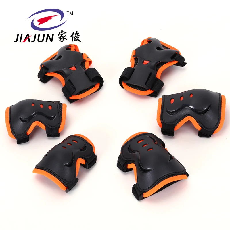 

JIAJUN 6pcs/1Set Sports Safety Set Knee Pads Elbow Pads Wrist Protector Protection for Scooter Cycling Roller Skating