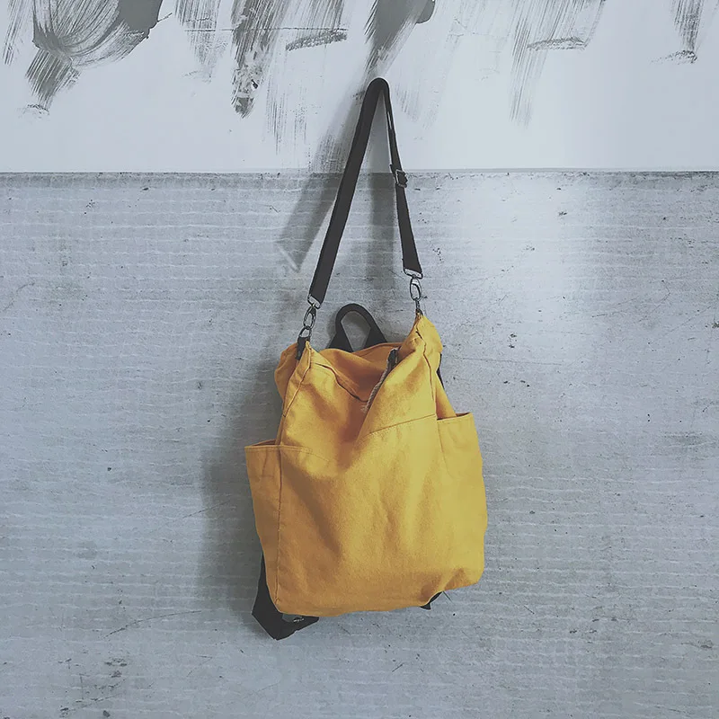 الصلبة اللون متعددة الوظائف حقيبة حقيبة من القماش النساء Mochila حقيبة مدرسية ل حقيبة ظهر للسفر حقيبة المدرسة للفتيات الصلبة اللون متعددة الوظائف حقيبة حقيبة من القماش النساء Mochila حقيبة مدرسية ل حقيبة ظهر للسفر حقيبة المدرسة للفتيات