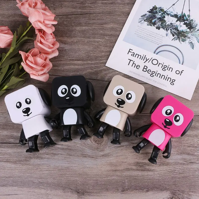

Cute Portable Smart Dancing Robot Music Dog Wireless Bluetooth Speaker for Kids