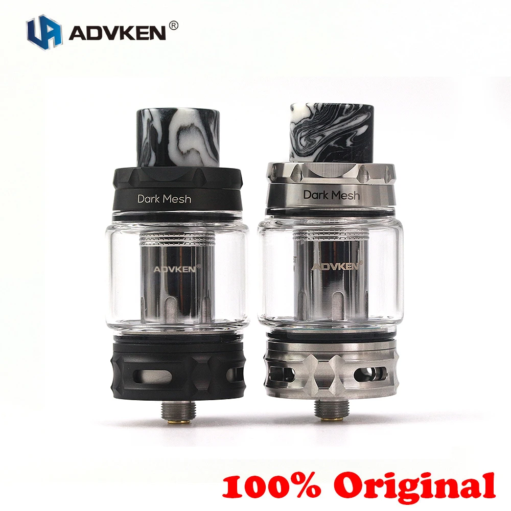 

2019 Original Advken Dark Mesh Tank 5ml/6ml Top Slide Filling Atomizer Single/Triple 0.15ohmCoil E Cigarette Vape Tank va Manta
