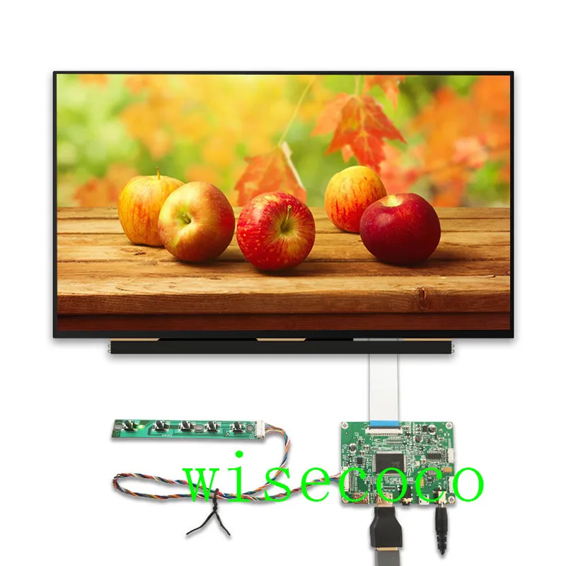 13.3 inch 2K 2560*1440 Original Display DisplayPort Driver Board Wide Angle EDP LCD LQ133T1JW02 Screen Module Monitor Laptop PC - Color: full set