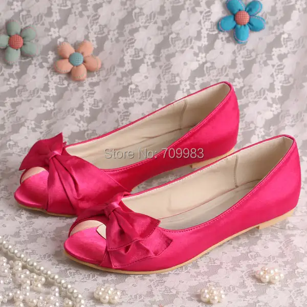 rose pink flat shoes