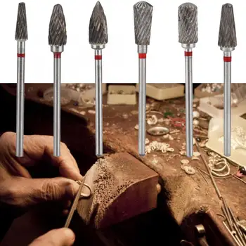 

1 pc Pro Tungsten Steel 2.35mm Shank Wood Burr Bit DIY Wood-working Carving Bit Engraving Tool for Jewelry Engraving Polishing