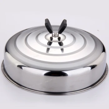 

Large capacity stainless steel super high cover steamer soup pot cover saucepan skillet wok pan lid kitchen cookware