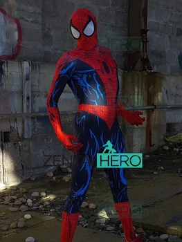 

Free Shipping 3D Printing Todd McFarlan Spiderman Costume Custom Spider-Man Lycra Cosplay Superhero Costume Zentai Spidey Suit