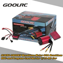 GoolRC S3650 3900KV бесщеточный мотор 60A бесщеточный ESC и программная карта комбо набор для 1/10 RC автомобиль грузовик