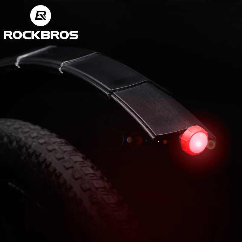 ROCKBROS Телескопический велосипедный брызговик с светодиодный светильник Mtb для