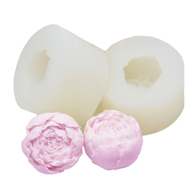 3D Роза Форма бутона Fondant (сахарная) торта силикона для приготовления печенья в