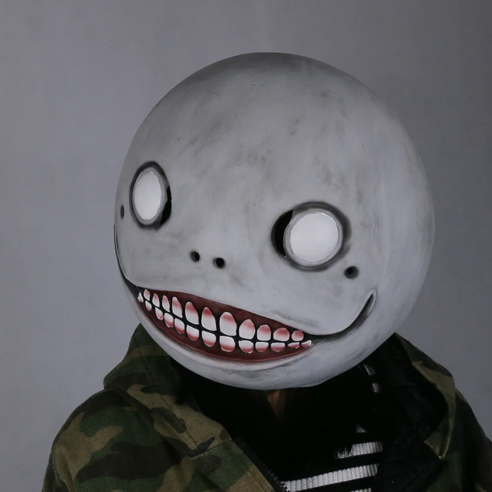 

Halloween Game 1:1 Adult Soild NieR: Automata Masks Cosplay Emil Mask Helmet 1:1 Latex Fancy Mask