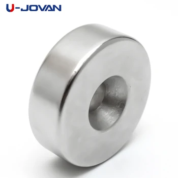 

U-JOVAN 30 x 10 mm Hole 6 mm N35 Super Strong Ring Loop Countersunk Magnet Rare Earth Neo Neodymium Magnets Cylinder 6mm
