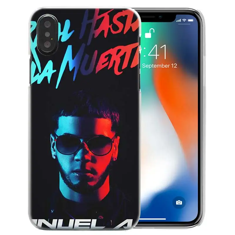 Чехол Singer для iPhone XS Max XR X 10 7 7S 8 6 6S Plus 5s SE 5 4s 4 5C Жесткий прозрачный пластиковый ПК Coque Cover Shell Anuel Aa Ozuna 11 - Цвет: 14