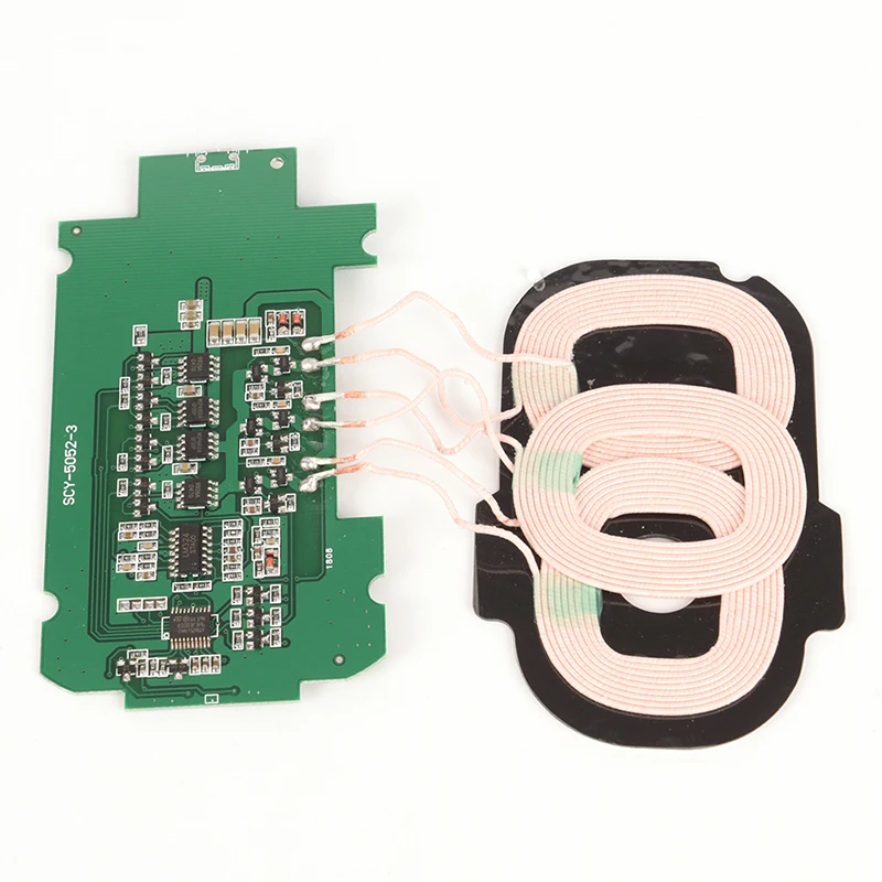 Плата беспроводного зарядного устройства 5 Вт быстрая Qi Стандартная зарядка Универсальный DIY 3 катушки PCBA для samsung Galaxy S7 S8 IPhone 8 X