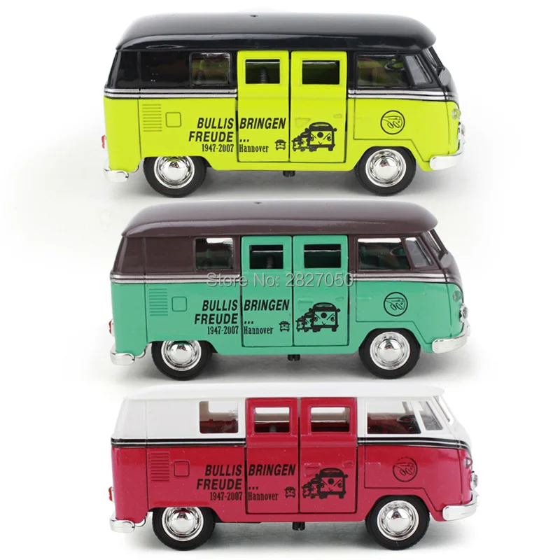 1:36 сплав VW классический мини кампус автобус игрушки kawaii литья под давлением модель игрушечные машинки для детей Рождественский подарок цельный
