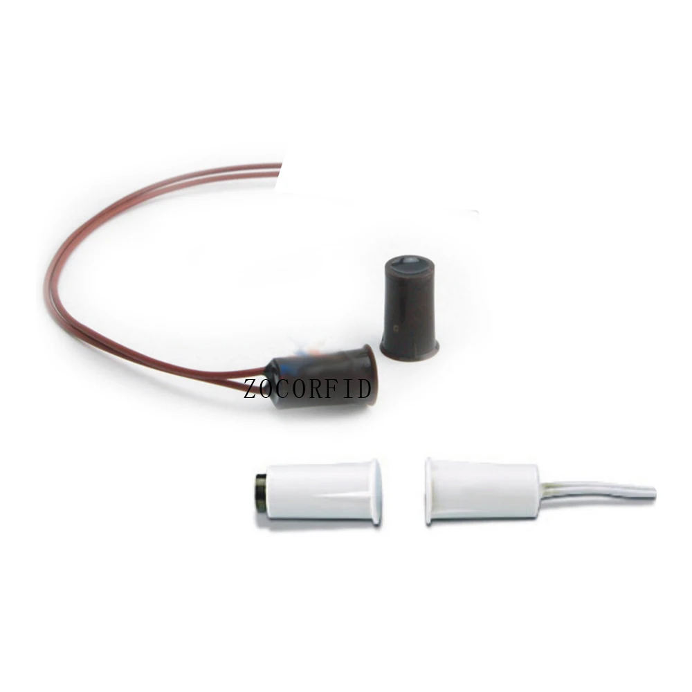 

(1 pair) Wired Door Window Sensor Magnetic Switch Home Alarm System N.C Type