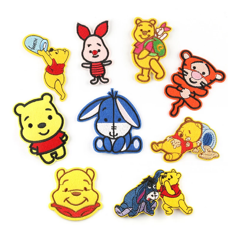 

Cartoon bear animal Patch Badges Embroidered Applique Sewing Iron On Badge Clothes Garment Apparel Accessories