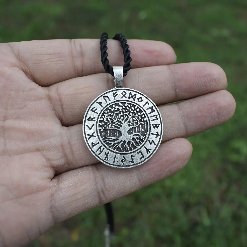 Yggdrasil Руна Викинг Древо жизни кулон ожерелье кельтский мир дерево скандинавские мифологические нордические ожерелья Шарм ювелирные изделия