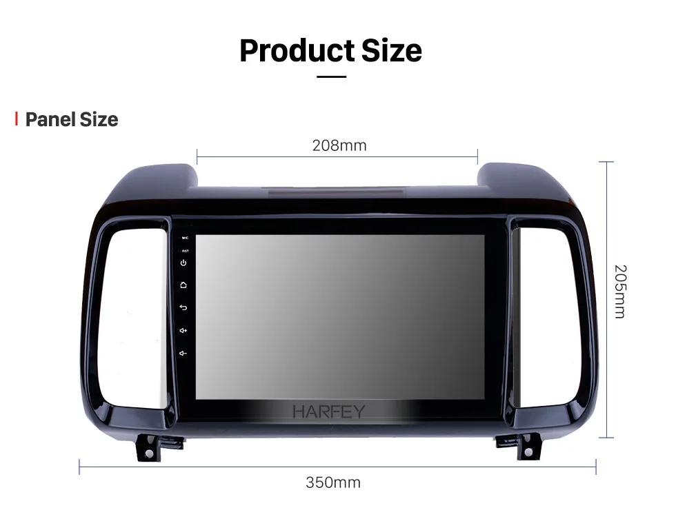 Excellent Harfey 9" for 2018 Hyundai IX35 Android 8.1 HD Touchscreen Radio GPS Navigation Bluetooth 3G Wifi SWC Mirror Link Music Digital 15
