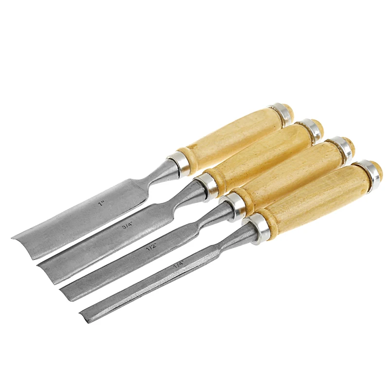 

4Pcs DIY Round Hole Carving Clay Sculpture Hand Chisel Woodworking Crafts