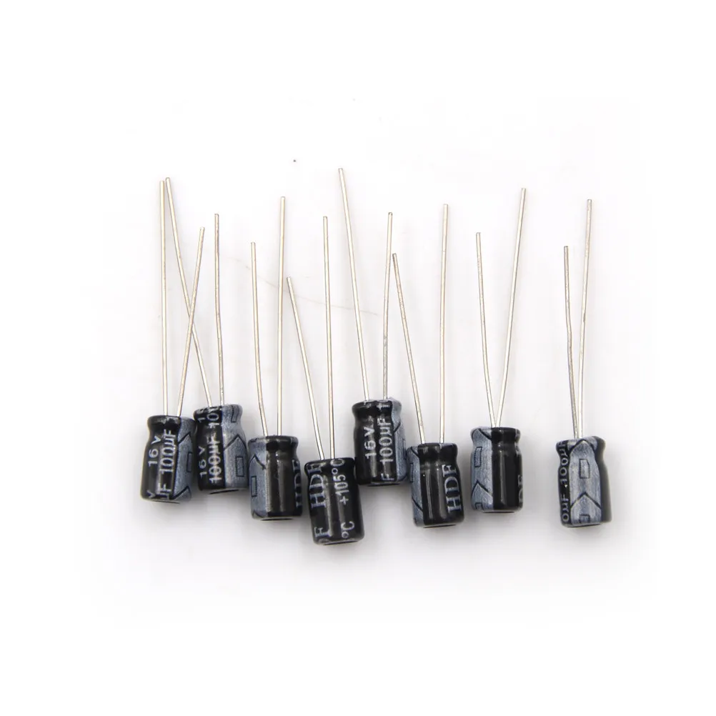 

20PCS Electrolytic Capacitor 100UF 16V DC 16V 100UF Aluminum Electrolytic Capacitor 16 V / 100 UF Size 5*11MM