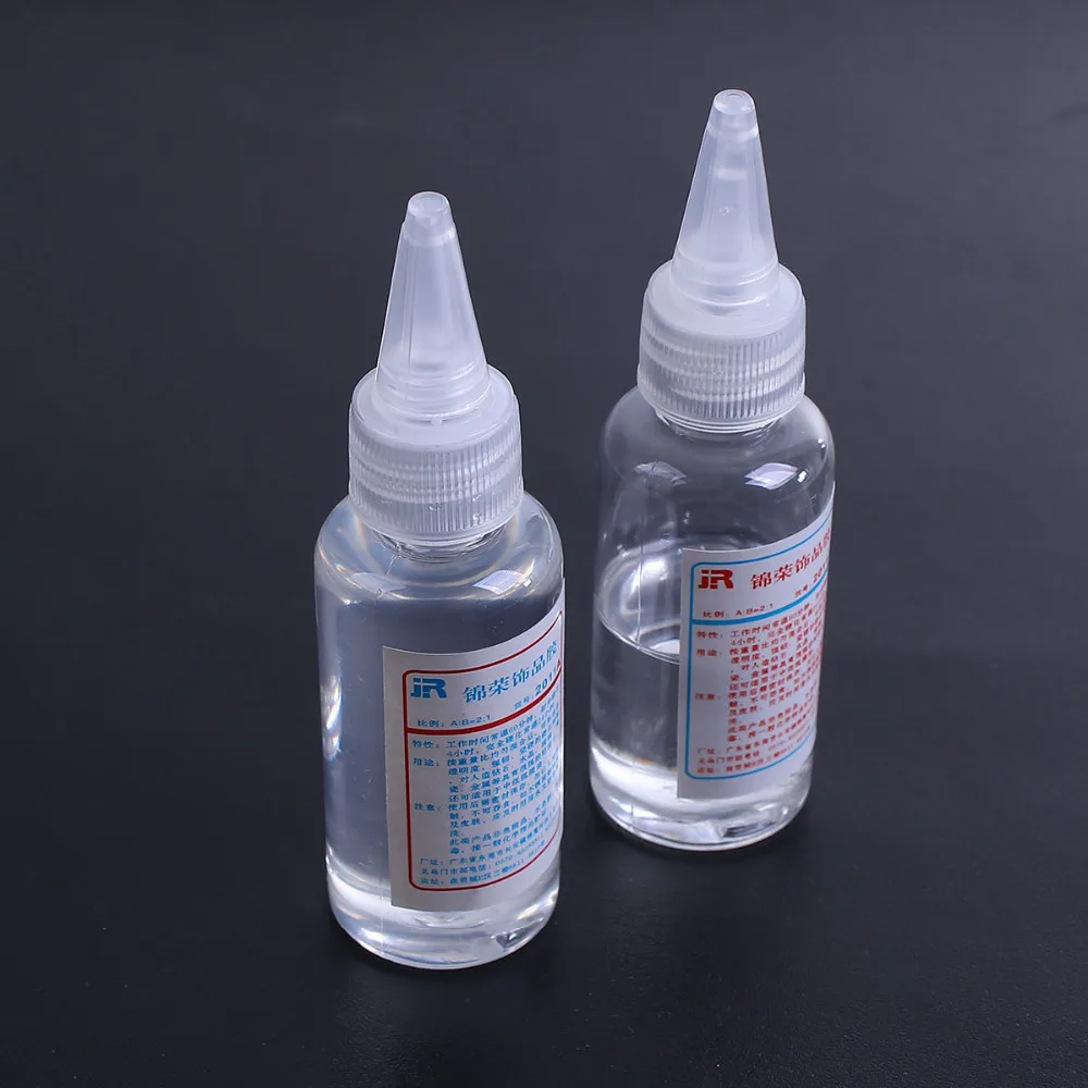 Jual Doreen Kotak Kristal Batal Resin Epoxy Resin AB Lem Putih Untuk Perhiasan Membuat DIY 11.5 cm x 3 cm, 1 Set (Setengah Botol dalam B) 2017 baru Murah Doreen Kotak Kristal Batal Resin Epoxy Resin AB Lem Putih Untuk Perhiasan Membuat DIY 11.5 cm x 3 cm, 1 Set (Setengah Botol dalam B) 2017 baru